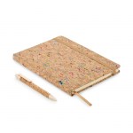 Notebook A5 cu copertă din plută colorată (1)
